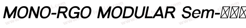 MONO-RGO MODULAR Sem字体转换